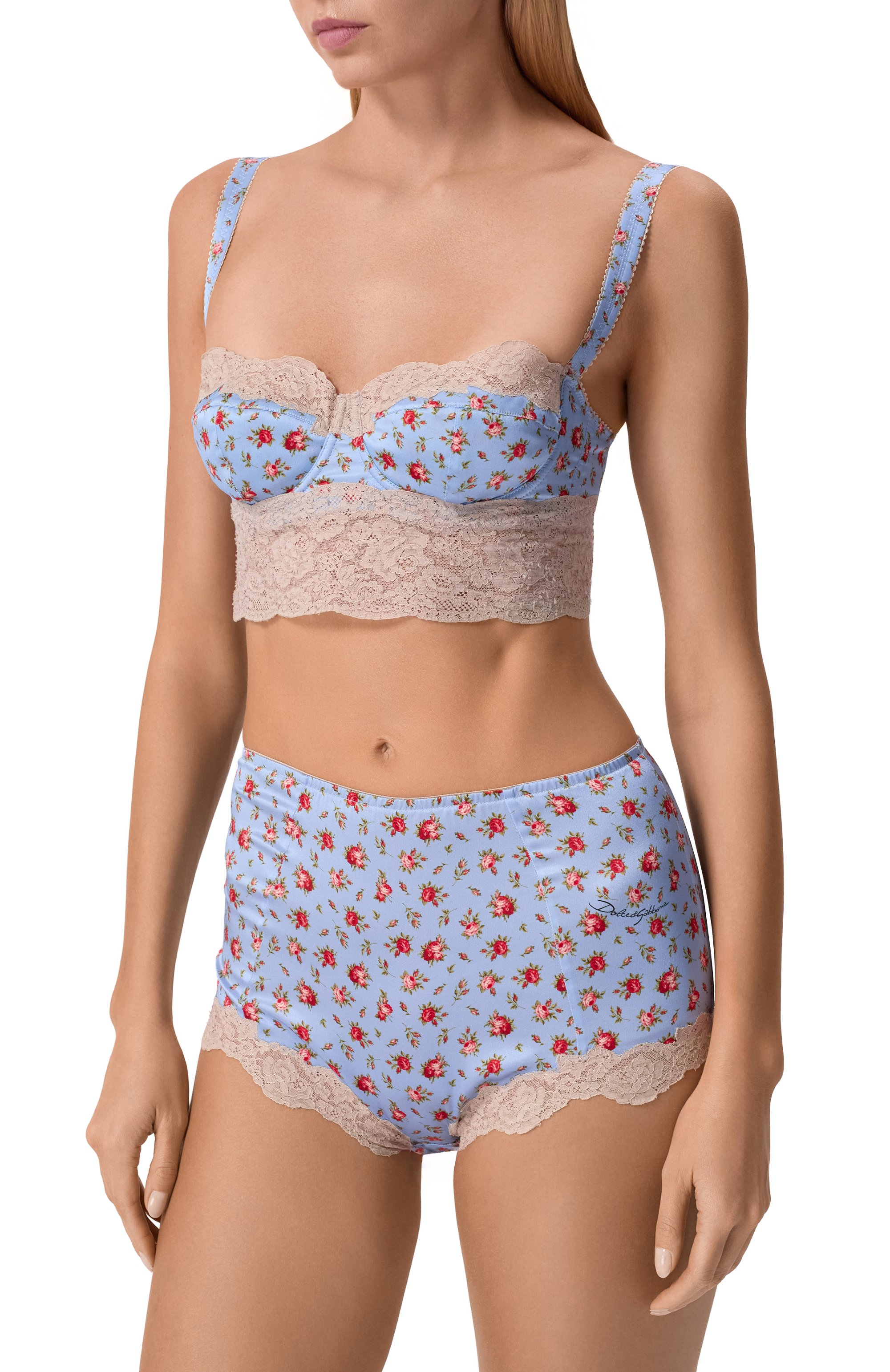 Бюстье из шелка и хлопка DOLCE & GABBANA, арт. 01C93T/0N0E3, фото 2