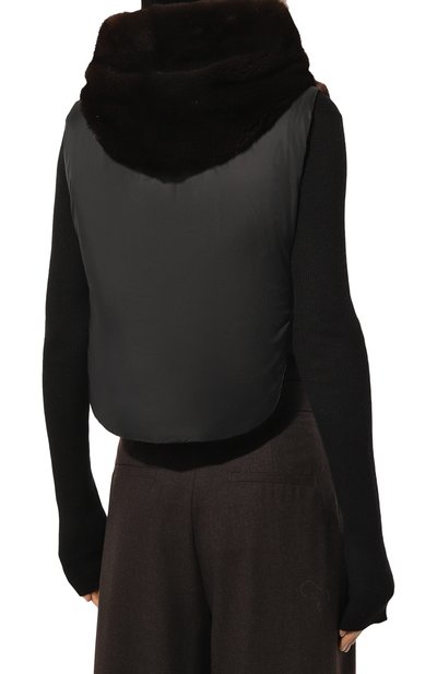 Комбинированный жилет с отделкой из норки MVST, арт. FTBYL-X0917-3V, фото 4