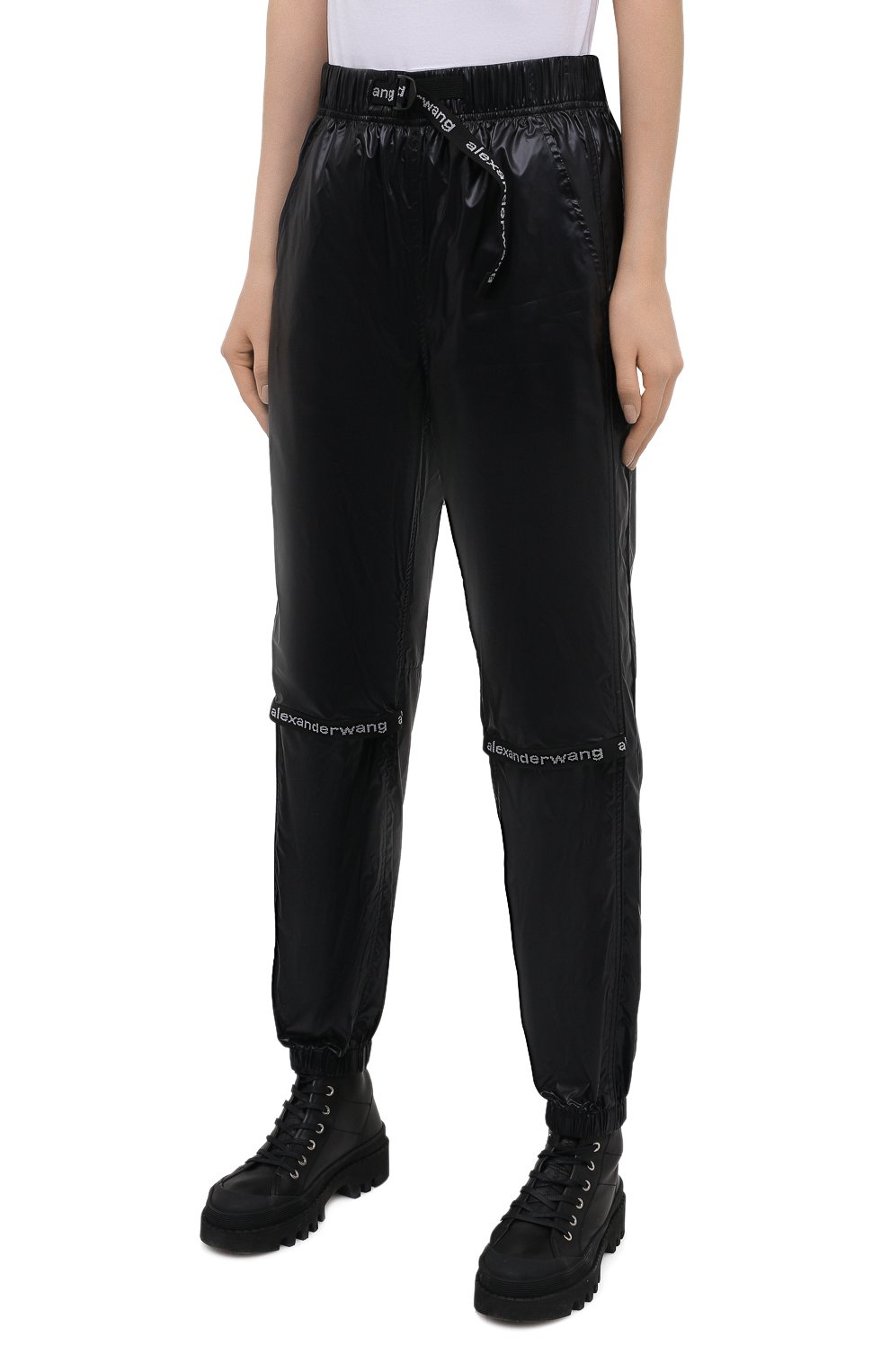 Джоггеры ALEXANDER WANG черного цвета по цене 68150 руб., арт. UWC2214002, фото 3 Джоггеры ALEXANDER WANG, арт. UWC2214002, фото 3