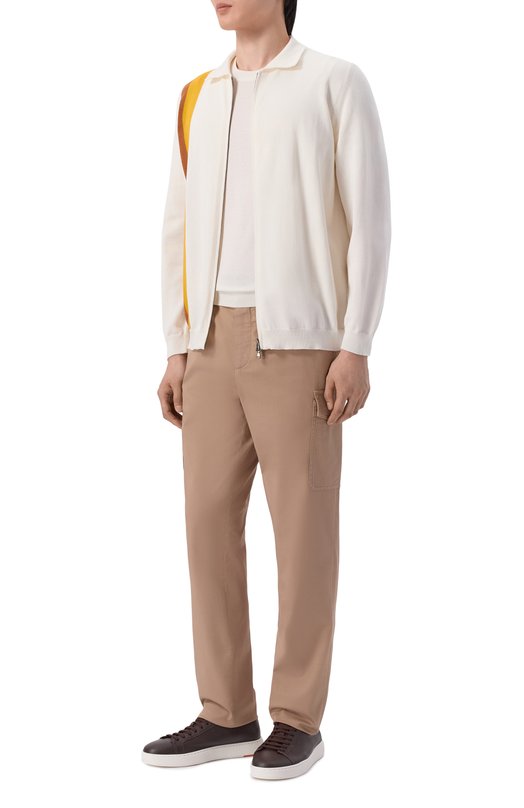 Хлопковый кардиган Kiton UMM0767 Белый  UMM0767 Фото 2
