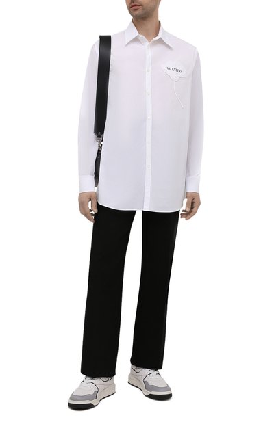 Хлопковая рубашка VALENTINO белого цвета по цене 89950 руб., арт. WV3ABA957H8, фото 2 Хлопковая рубашка VALENTINO, арт. WV3ABA957H8, фото 2