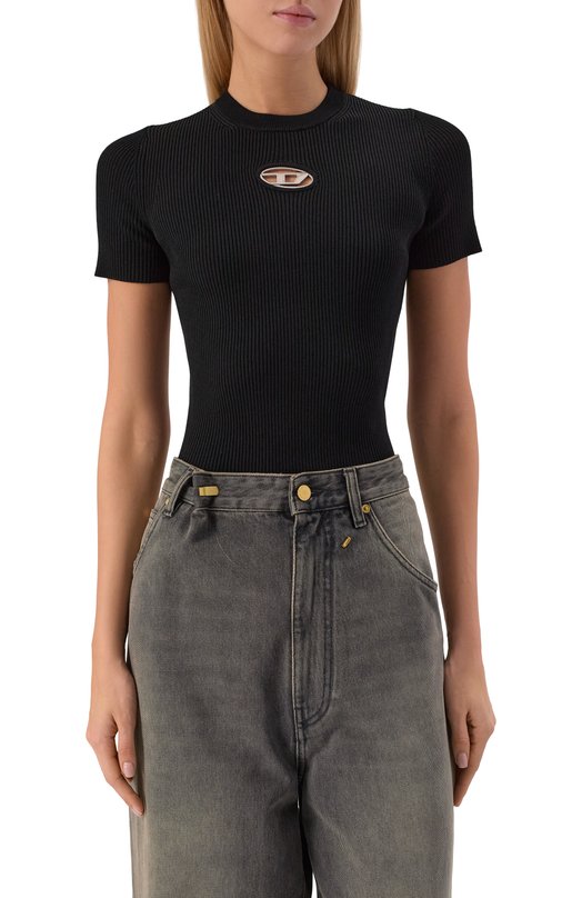 Топ из вискозы Diesel A19674/0DLAX Чёрный  A19674/0DLAX Фото 3