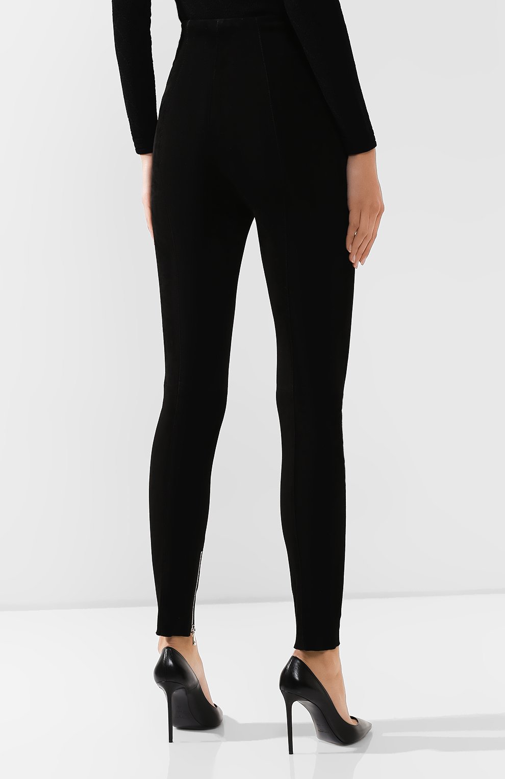 Кожаные брюки BALMAIN, арт. SF15913/L066, фото 4