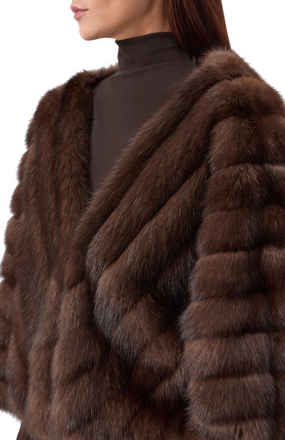 Пелерина из соболя VICTORIA KUSENKOVA коричневого цвета по цене 3498000 руб., арт. 553500003682, фото 5 Пелерина из соболя VICTORIA KUSENKOVA, арт. 553500003682, фото 5