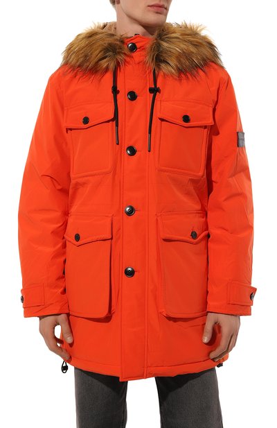 Утепленная парка DIESEL оранжевого цвета по цене 45600 руб., арт. A06284/0IDAP, фото 3 Утепленная парка DIESEL, арт. A06284/0IDAP, фото 3