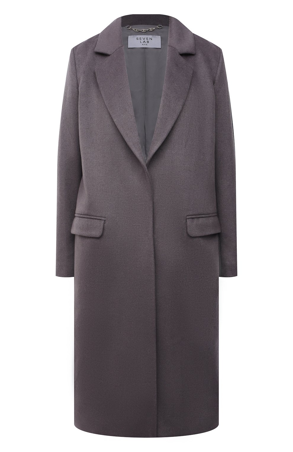 Пальто из шерсти и кашемира SEVEN LAB, арт. CMAR venecia charcoal, фото 1