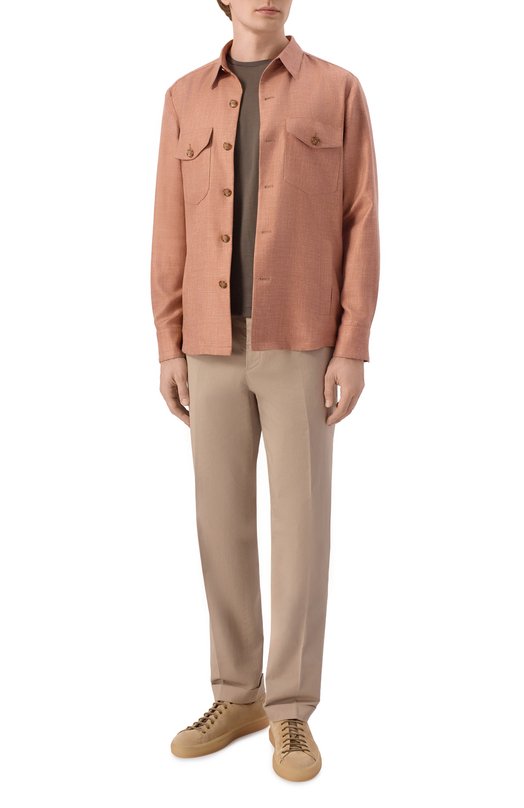 Замшевые кеды Tanino Buttero B11600G0RH-UG Бежевый  B11600G0RH-UG Фото 2