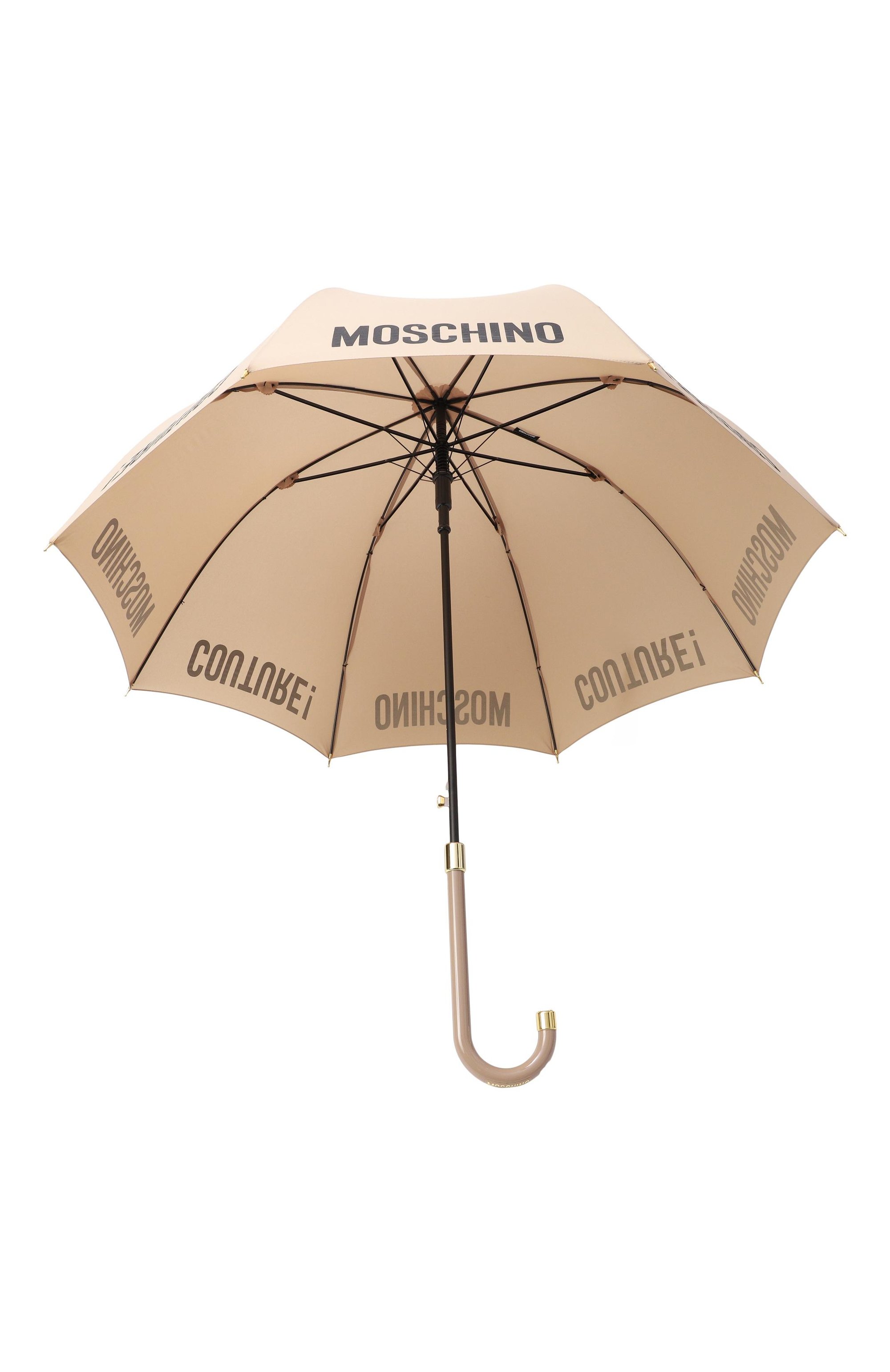 Зонт-трость MOSCHINO бежевого цвета по цене 8940 руб., арт. 8982-63AUT0D, фото 2 Зонт-трость MOSCHINO, арт. 8982-63AUT0D, фото 2