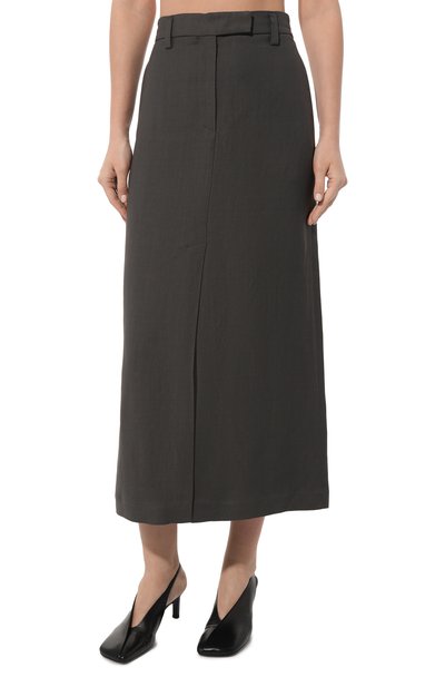 Юбка из вискозы и льна BRUNELLO CUCINELLI, арт. MH126B1337, фото 3