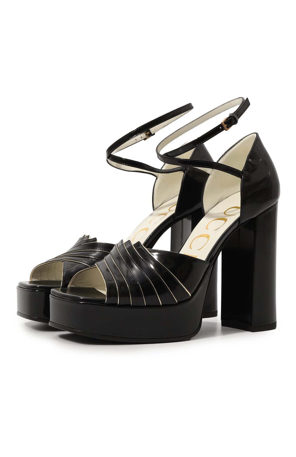 Кожаные босоножки GUCCI, арт. 601580 CLG00, фото 1