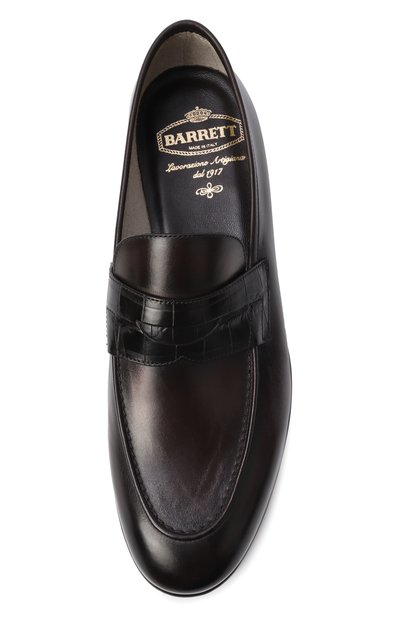 Кожаные пенни-лоферы BARRETT, арт. 261U014.4/BETIS CREAM, фото 5