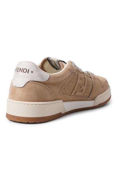 Замшевые кеды match FENDI бежевого цвета по цене 122500 руб., арт. 7E1971/B1RG, фото 4 Замшевые кеды match FENDI, арт. 7E1971/B1RG, фото 4