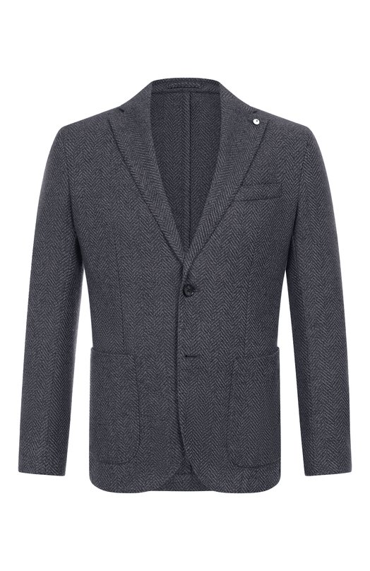 Пиджак из шерсти и хлопка L.B.M. 1911 2887/55515 Серый 2887/55515