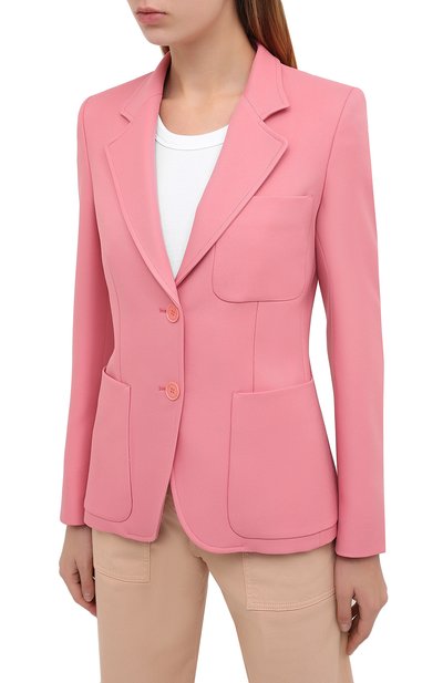 Жакет STELLA MCCARTNEY розового цвета по цене 107500 руб., арт. 601902/S0A36, фото 4 Жакет STELLA MCCARTNEY, арт. 601902/S0A36, фото 4