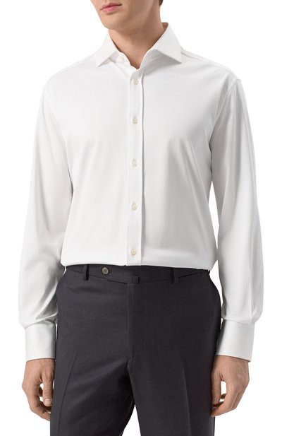 Хлопковая рубашка BRUNELLO CUCINELLI, арт. M0B136686, фото 3