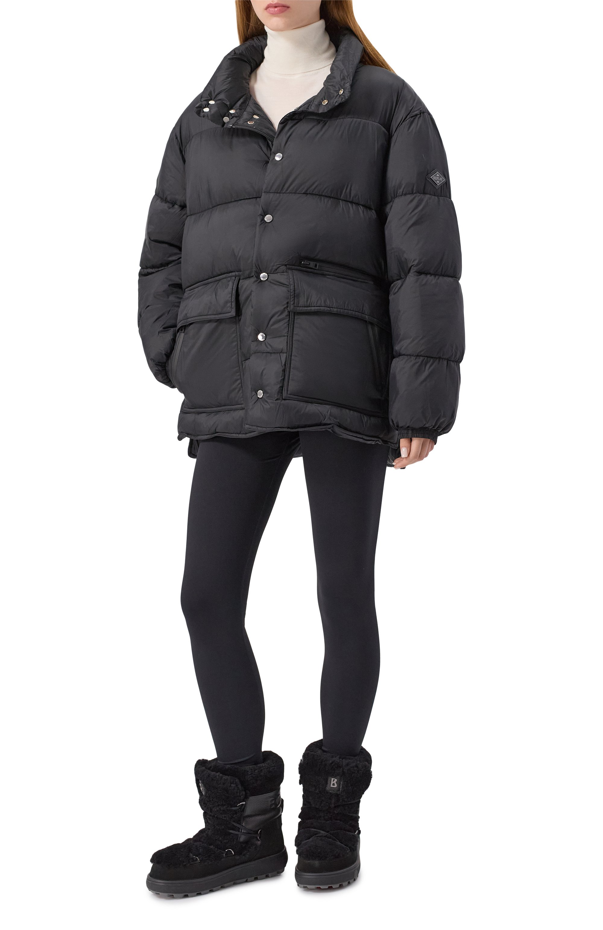 Пуховик REPLAY черного цвета по цене 51250 руб., арт. W7908 .000.85048, фото 2 Пуховик REPLAY, арт. W7908 .000.85048, фото 2