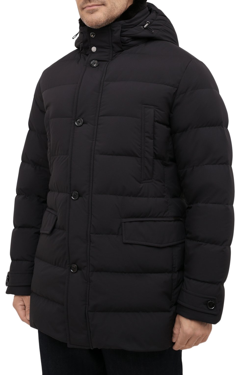 Пуховик с меховой отделкой saturno-stp MOORER, арт. SATURN0-STP/M0UGI100271-TEPA023, фото 3