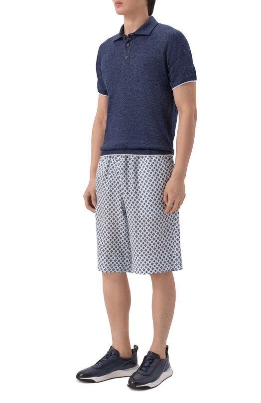 Льняные шорты Kiton UPN005H09719 Белый  UPN005H09719 Фото 2