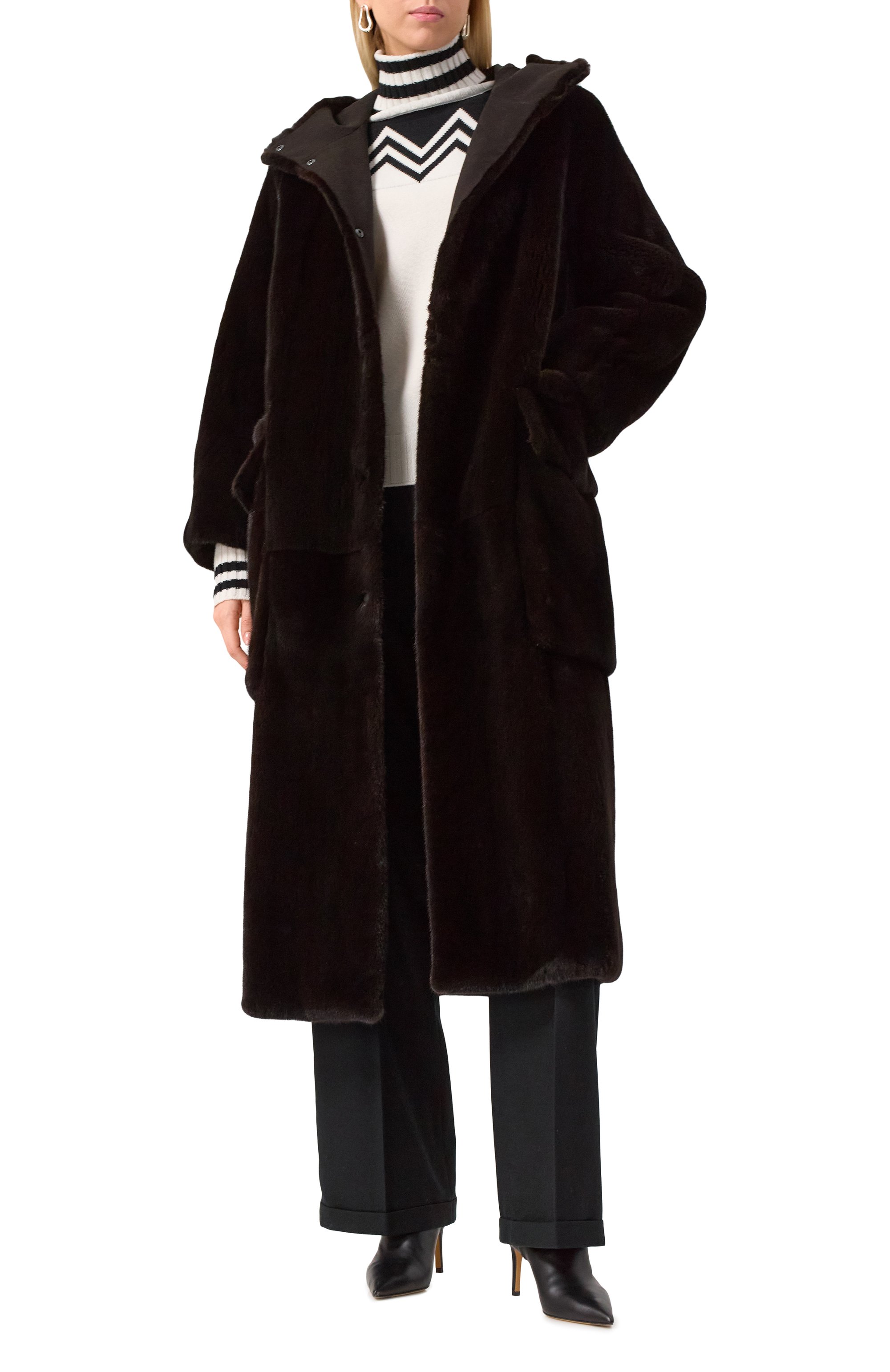 Шуба из меха норки COLOR TEMPERATURE, арт. Н-1/586, фото 2