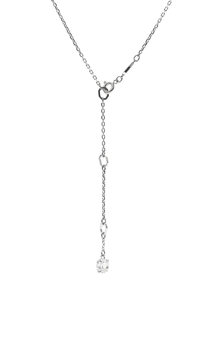 Женская кулон на цепочке constella SWAROVSKI серебряного цвета, арт. 5636706 | Фото 4 (Нос: Не проставлено; Региональные ограничения белый список (Axapta Mercury): Не проставлено; Материал: Металл, Кристаллы)