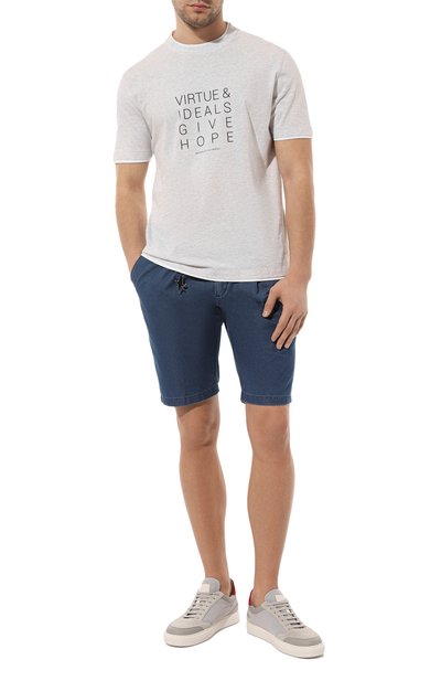 Джинсовые шорты PAUL&SHARK синего цвета по цене 21800 руб., арт. 23414136, фото 2 Джинсовые шорты PAUL&SHARK, арт. 23414136, фото 2