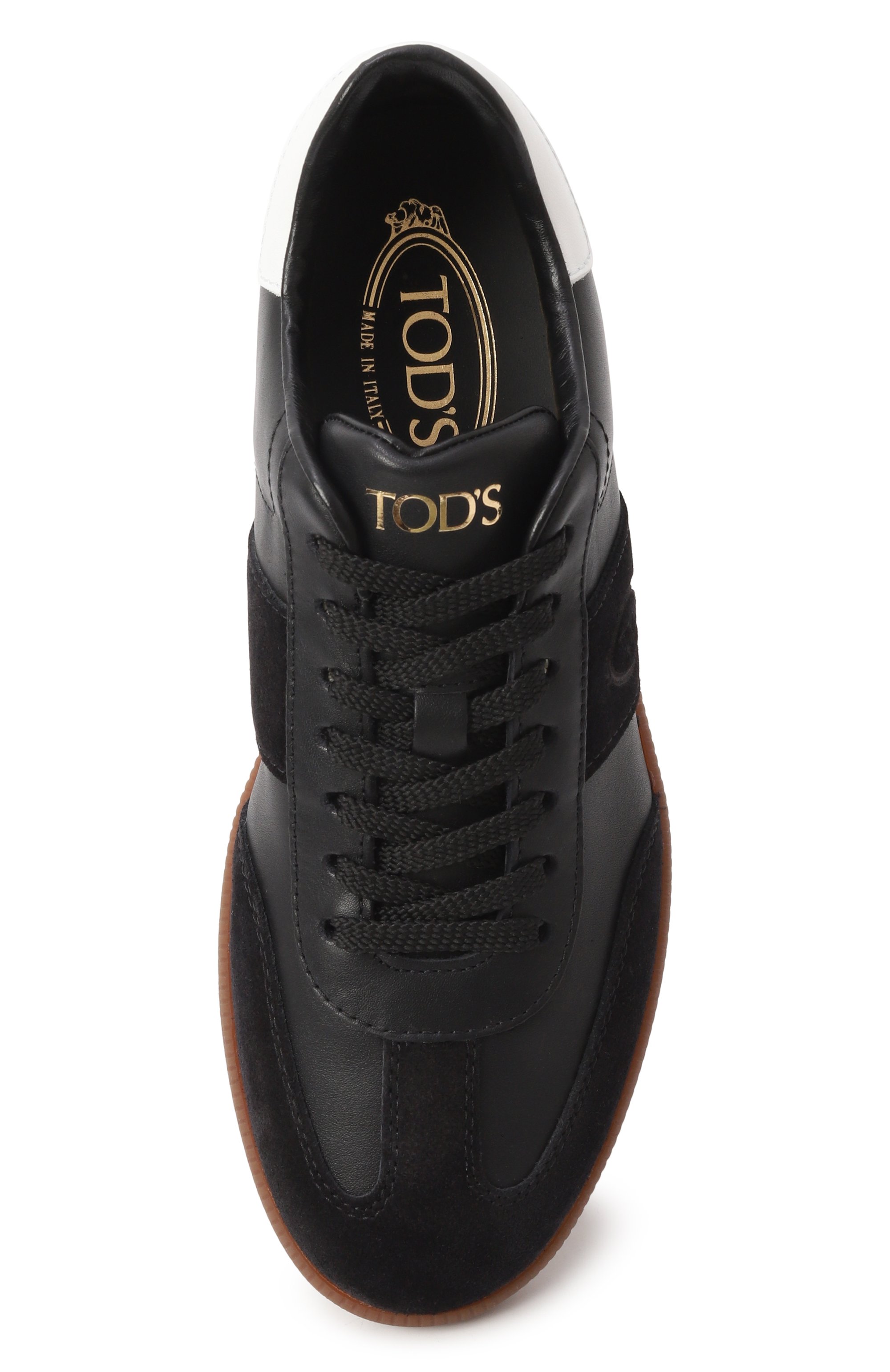 Кожаные кеды tabs TOD’S, арт. XXW68C0IJ20/BKB, фото 6