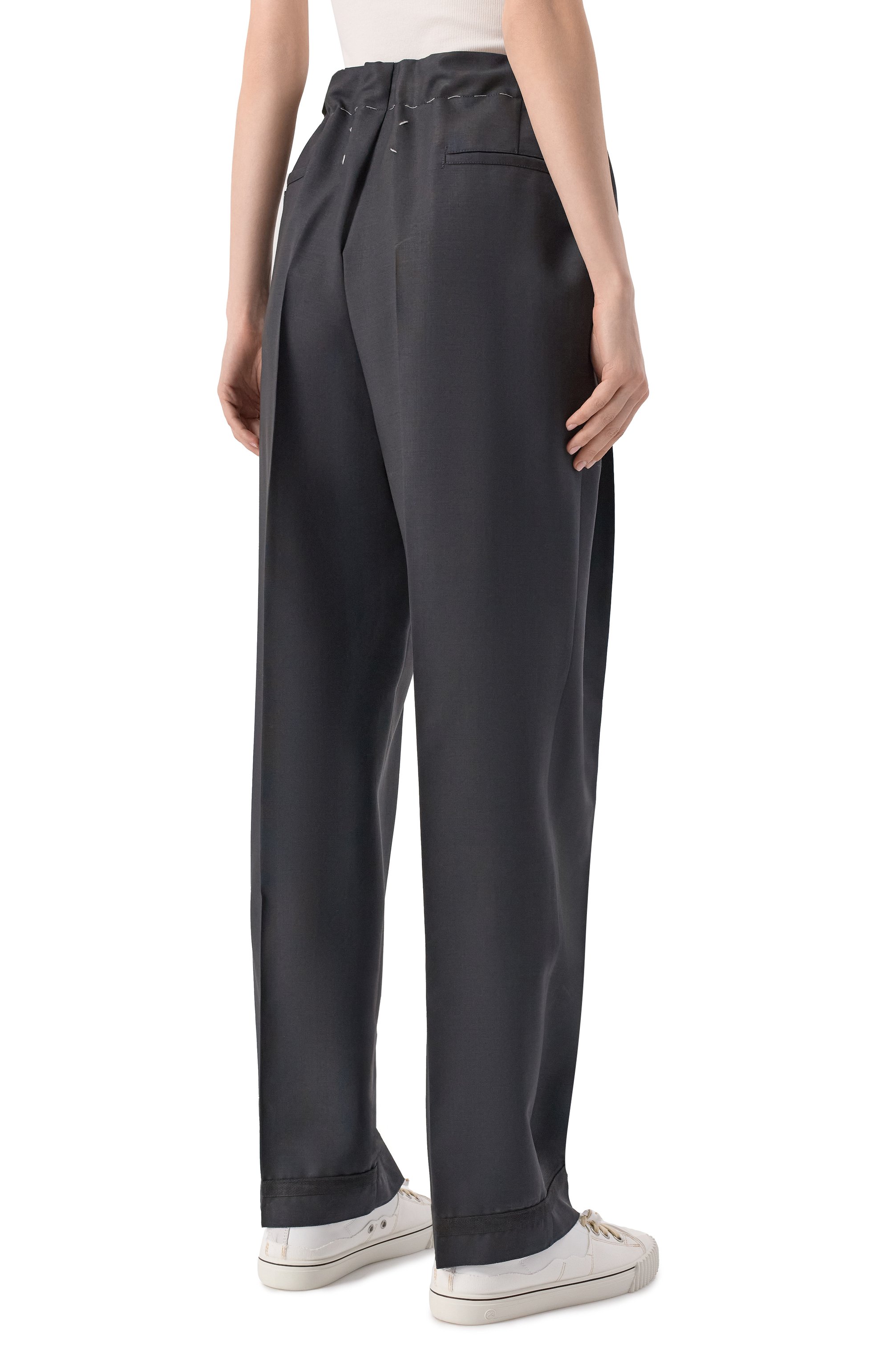 Шерстяные брюки MAISON MARGIELA, арт. S51KA0572/M35301, фото 4