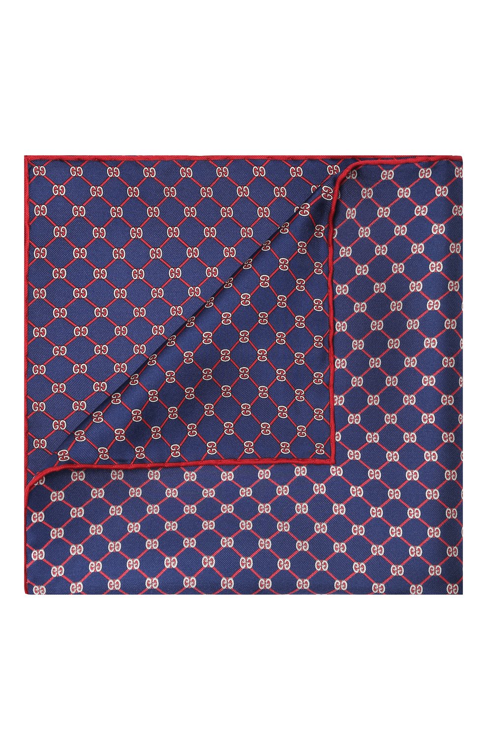 Шелковый платок GUCCI синего цвета по цене 12000 руб., арт. 630517/4G001, фото 1 Шелковый платок GUCCI, арт. 630517/4G001, фото 1