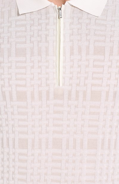 Поло с отделкой из кожи аллигатора ZILLI, арт. MBT-PZ092-CR0C1/MC03/AMIS, фото 5