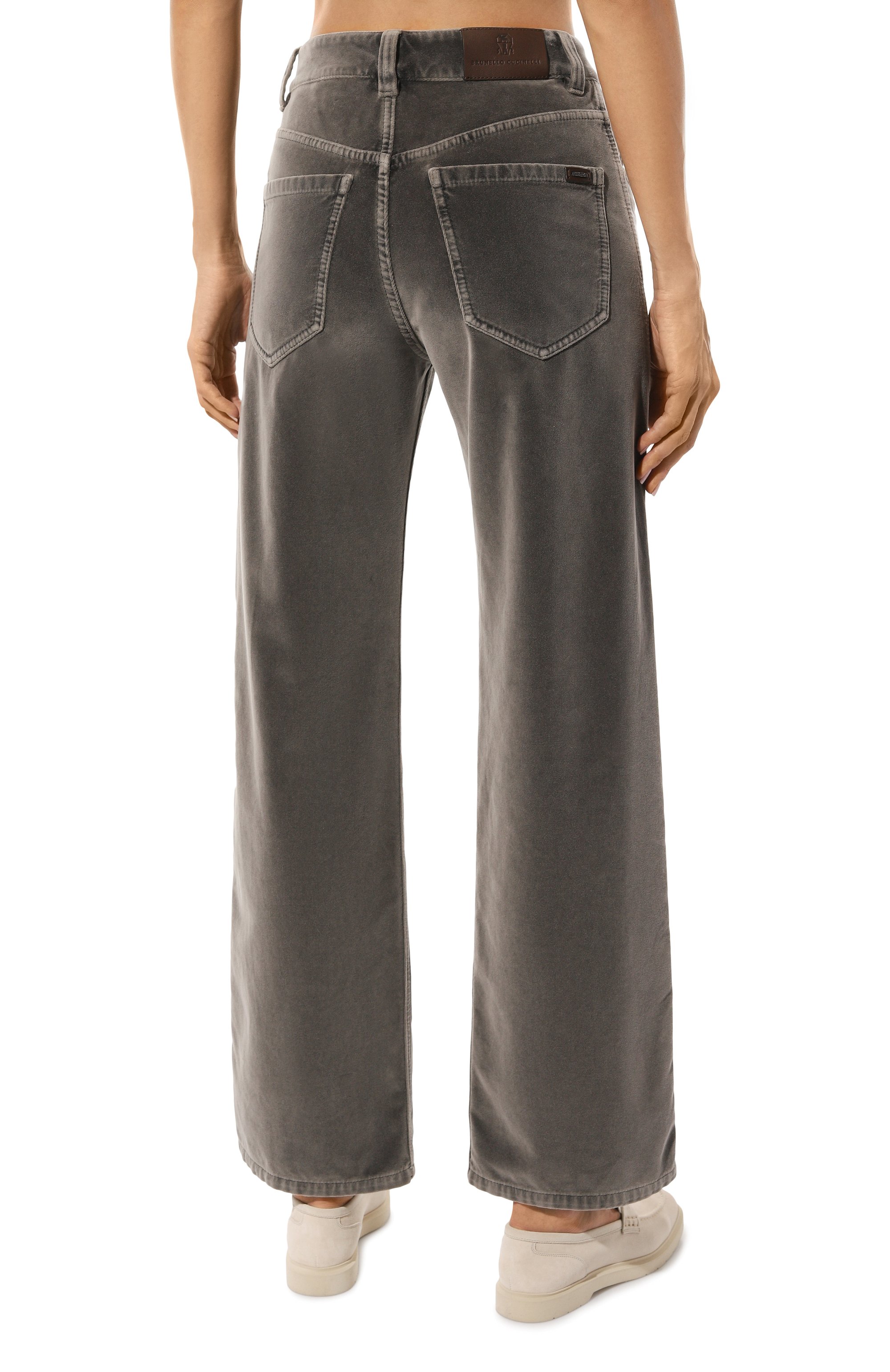 Бархатные брюки BRUNELLO CUCINELLI, арт. MB105P5951, фото 4