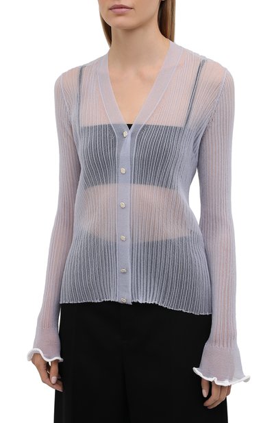 Кардиган ACNE STUDIOS голубого цвета по цене 69950 руб., арт. A60274, фото 3 Кардиган ACNE STUDIOS, арт. A60274, фото 3