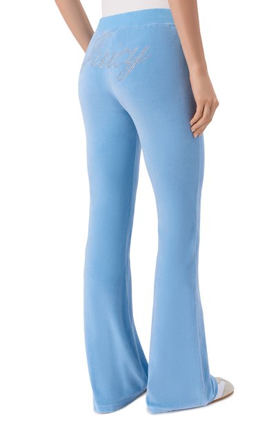 Хлопковые брюки SPORTY AND RICH, арт. PA067716689BL50/JUICY SCRIPT VEL0UR SWEATPANT, фото 4