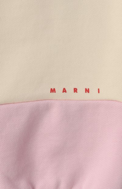 Хлопковые джоггеры MARNI кремового цвета по цене 8755 руб., арт. M01390/M00V0, фото 3 Хлопковые джоггеры MARNI, арт. M01390/M00V0, фото 3