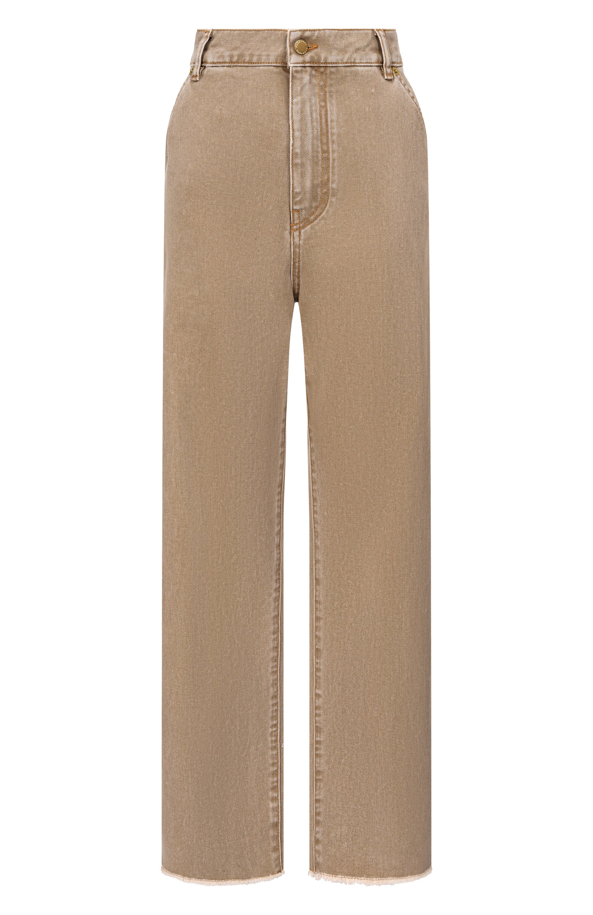 Джинсы sienna DARKPARK бежевого цвета по цене 84000 руб., арт. WTR91 DBU01/SIENNA-L00SE SIDE SPLIT DENIM, фото 1 Джинсы sienna DARKPARK, арт. WTR91 DBU01/SIENNA-L00SE SIDE SPLIT DENIM, фото 1