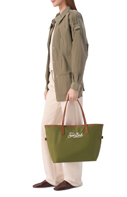 Сумка-тоут City large MC2 Saint Barth CB0002-00219L/CITY BAG NYL0N Хаки  CB0002-00219L/CITY BAG NYL0N Фото 3