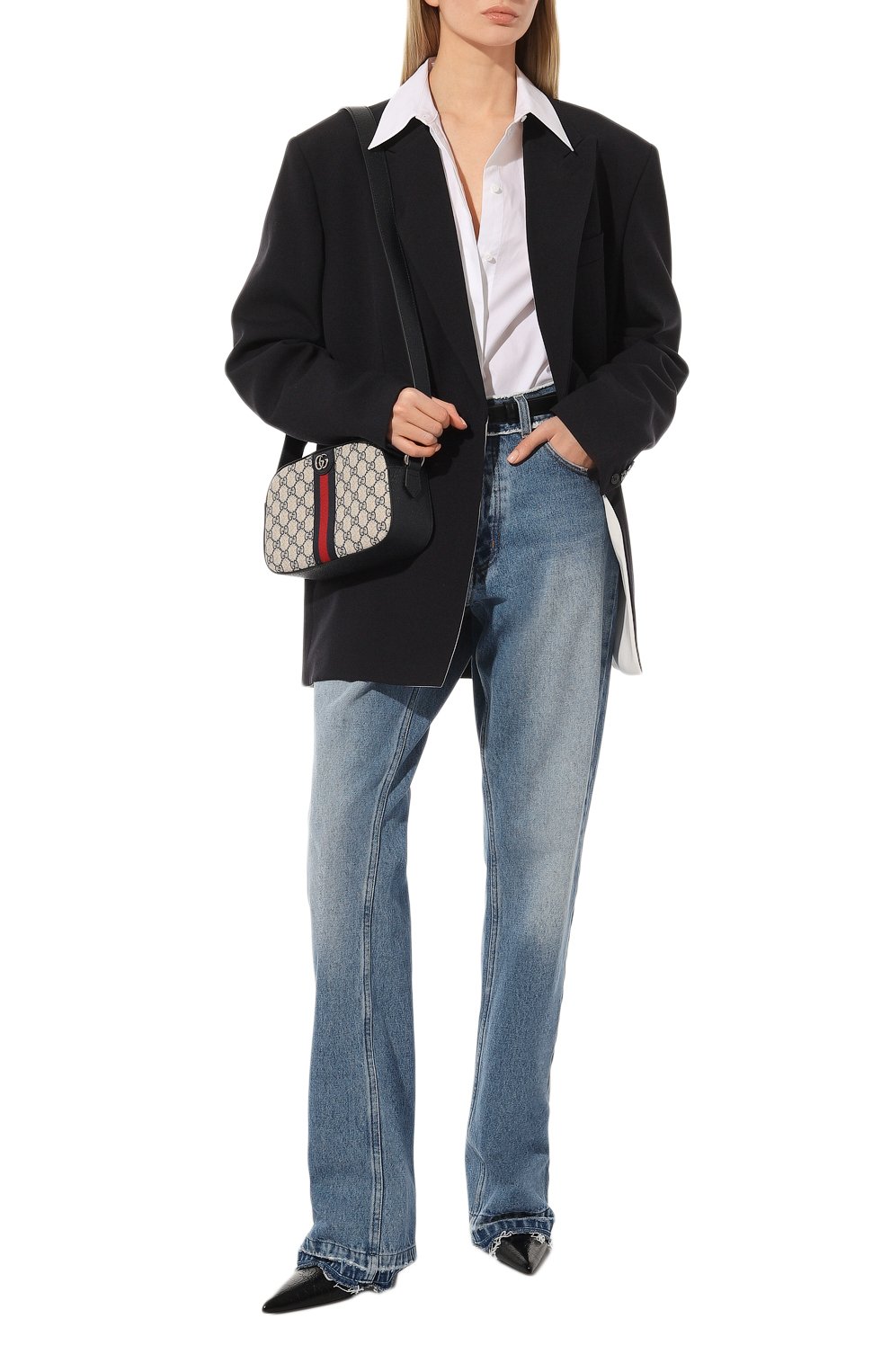 Сумка ophidia gg GUCCI темно-синего цвета по цене 158400 руб., арт. 681064 96IWN, фото 7 Сумка ophidia gg GUCCI, арт. 681064 96IWN, фото 7