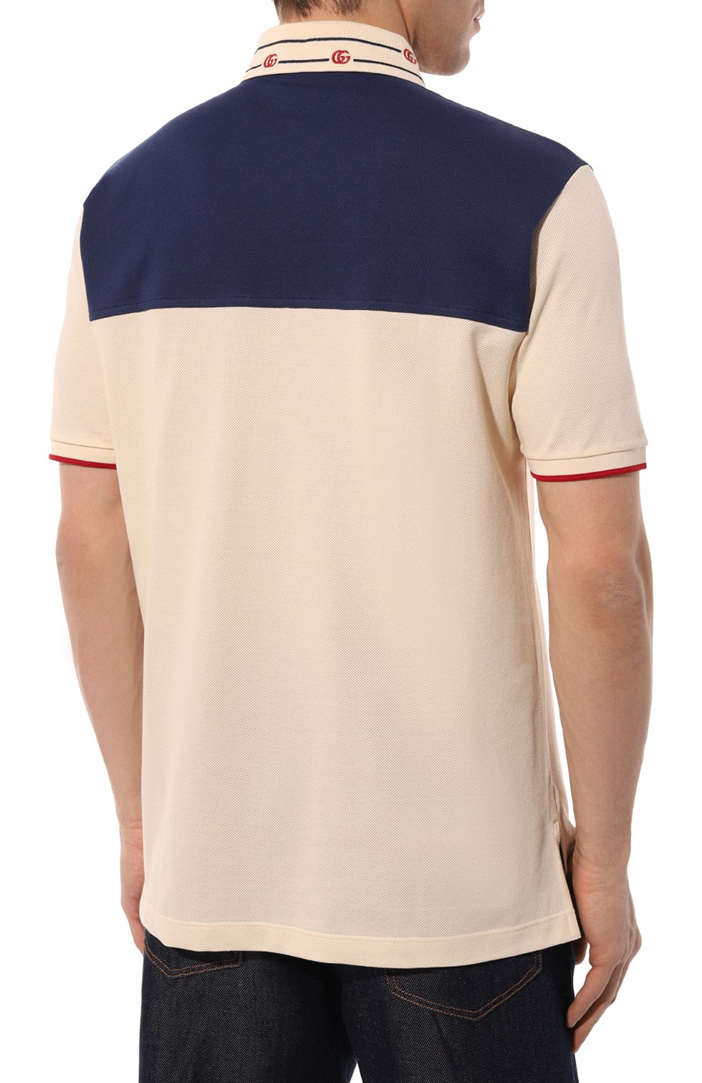 Хлопковое поло GUCCI, арт. 645259 XJC6J, фото 4