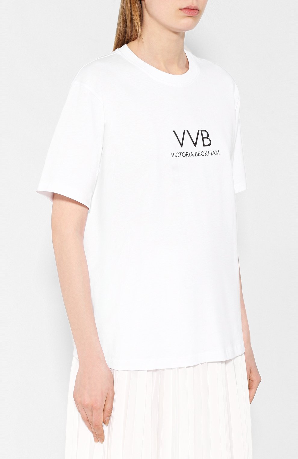 Хлопковая футболка VICTORIA, VICTORIA BECKHAM, арт. 2220JTS001411A, фото 3