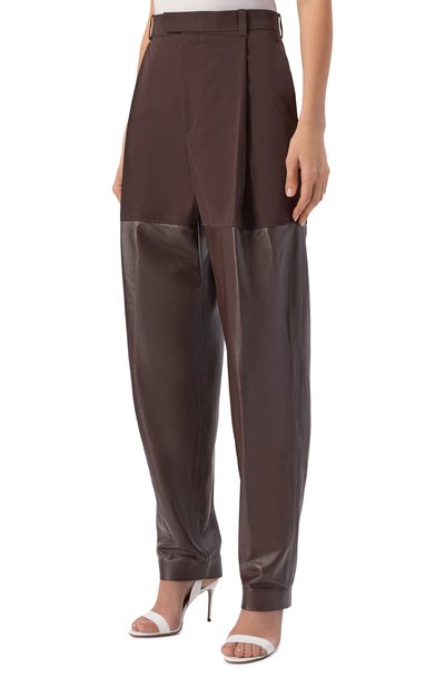 Комбинированные брюки BOTTEGA VENETA, арт. 852944/V6K00, фото 3