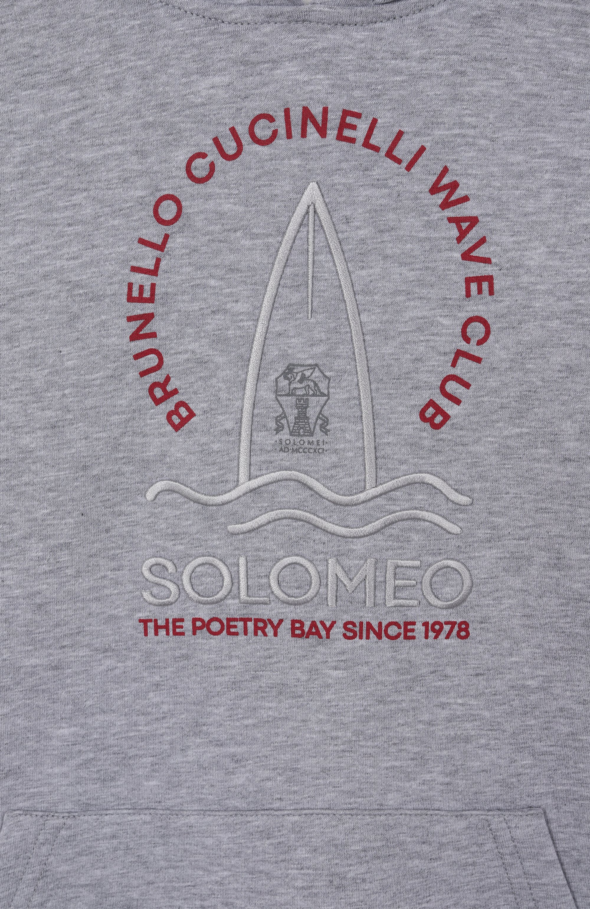 Хлопковое худи BRUNELLO CUCINELLI, арт. BW863E188C, фото 3