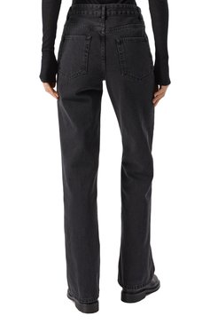 Женские джинсы ANN DEMEULEMEESTER темно-серого цвета, арт. B0012724/FA039 | Фото 4 (Длина (брюки, джинсы): Удлиненные; Драгоценные камни: Проставлено; Материал сплава: Проставлено; Детали: Декор; Стили: Кэжуэл; Кросс-КТ: Деним; Материал внешний: Деним, Хлопок; Силуэт Ж (брюки и джинсы): Прямые)