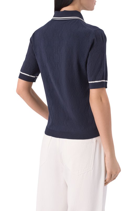 Поло из вискозы Bogner 82949522 Синий  82949522 Фото 4