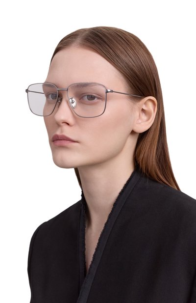 Оправа BALENCIAGA серебряного цвета по цене 33500 руб., арт. BB0452 001, фото 3 Оправа BALENCIAGA, арт. BB0452 001, фото 3