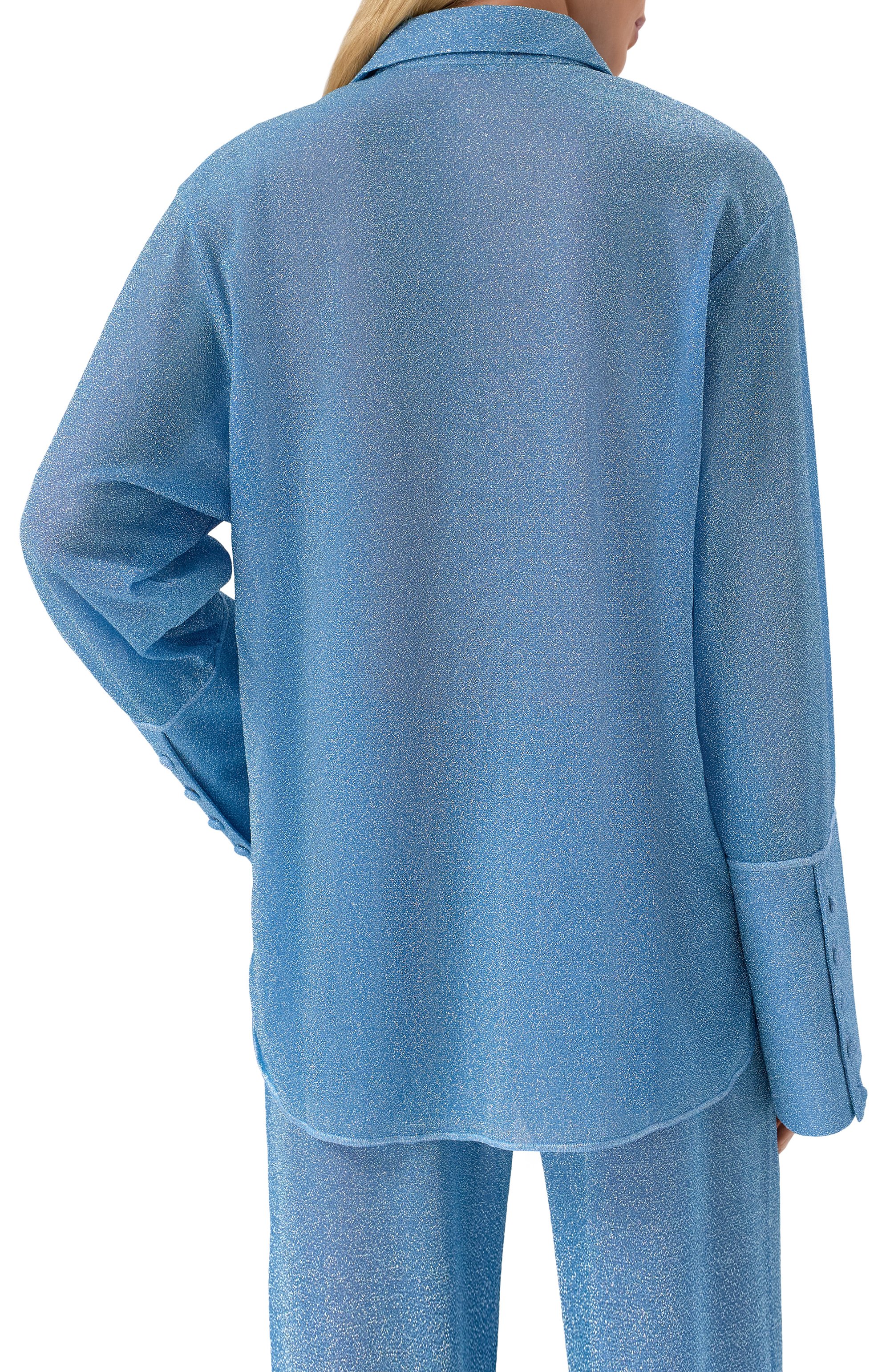 Блузка OSEREE голубого цвета по цене 39950 руб., арт. LSF235, фото 4 Блузка OSEREE, арт. LSF235, фото 4