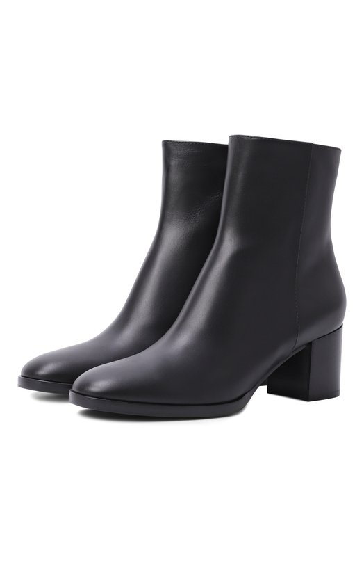 Кожаные ботильоны Santiago 60 Gianvito Rossi G72804.60CU0.VGINER0 Чёрный G72804.60CU0.VGINER0