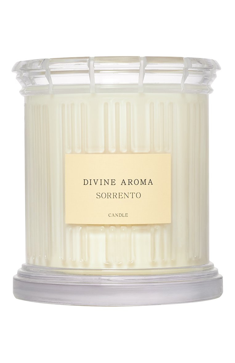 Свеча sorrento (1300ml) DIVINE AROMA бесцветного цвета, арт. 7930108506254 | Фото 1 (Региональные ограничения белый список (Axapta Mercury): Не проставлено; Нос: Не проставлен�о; Ограничения доставки: flammable, fragile-2)