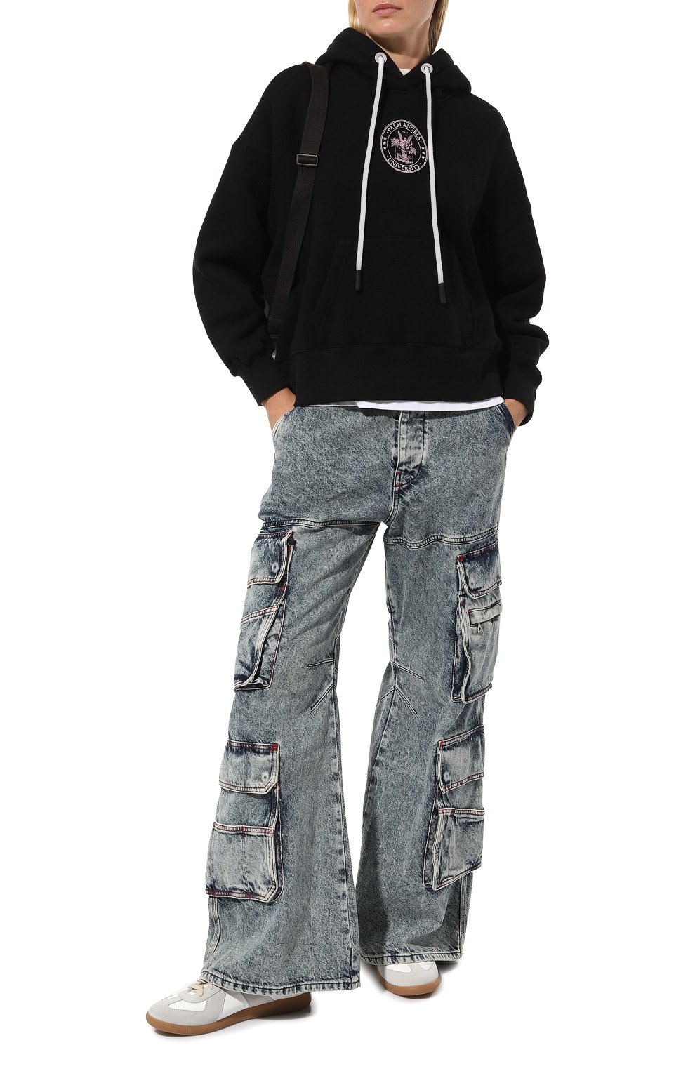 Хлопковое худи PALM ANGELS, арт. PWBB023S23FLE0031033, фото 2