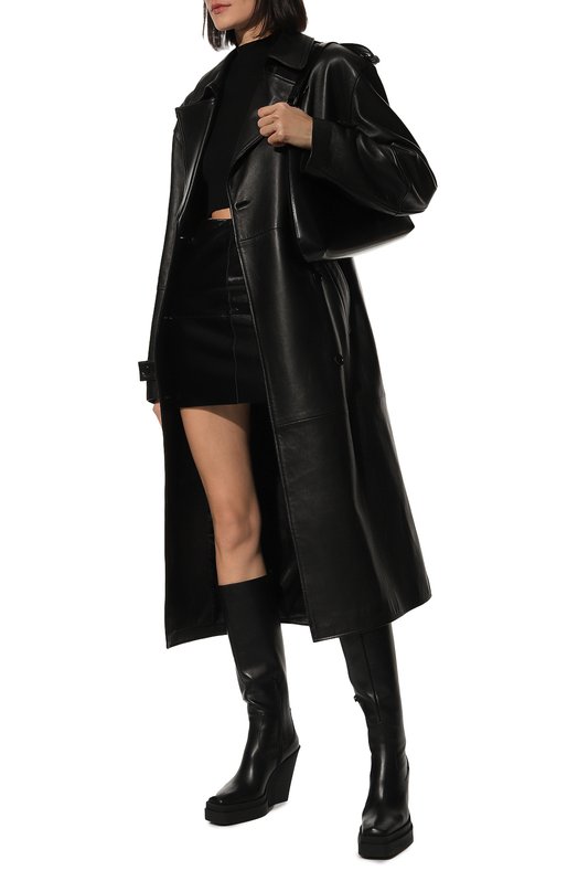 Кожаные сапоги GIABORGHINI Чёрный, фото 2