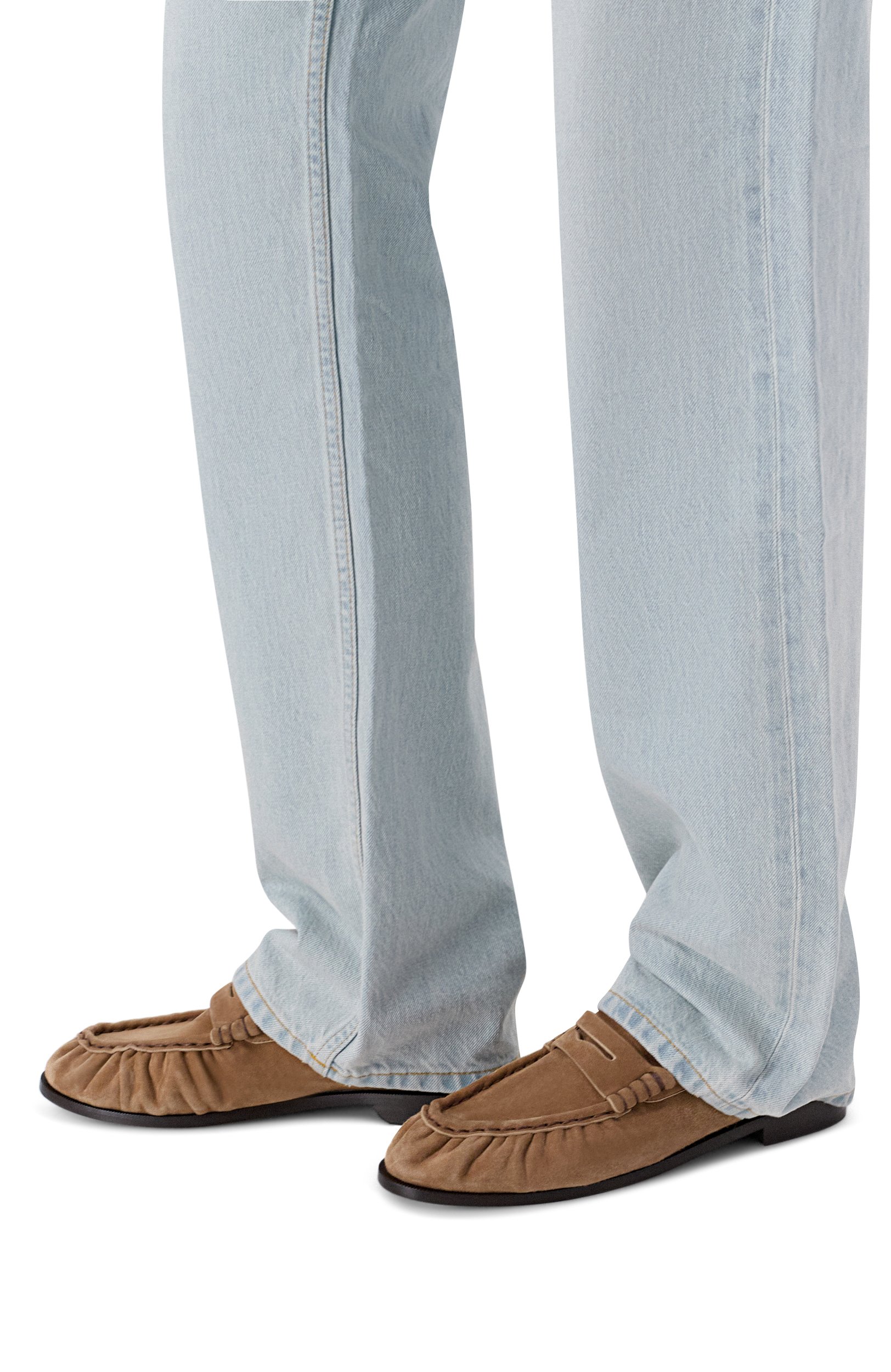 Замшевые пенни-лоферы le loafer SAINT LAURENT, арт. A001MM/27DTT, фото 2