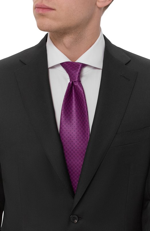 Шелковый галстук Stefano Ricci CXL/57009 Фиолетовый  CXL/57009 Фото 2